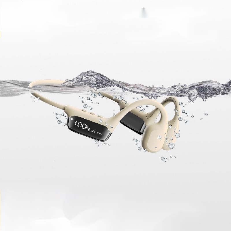 New Display Bone Conduction Bluetooth 5.4 Waterproof Swimable 32G Memory Wireless Sports Earphones_voghion.com