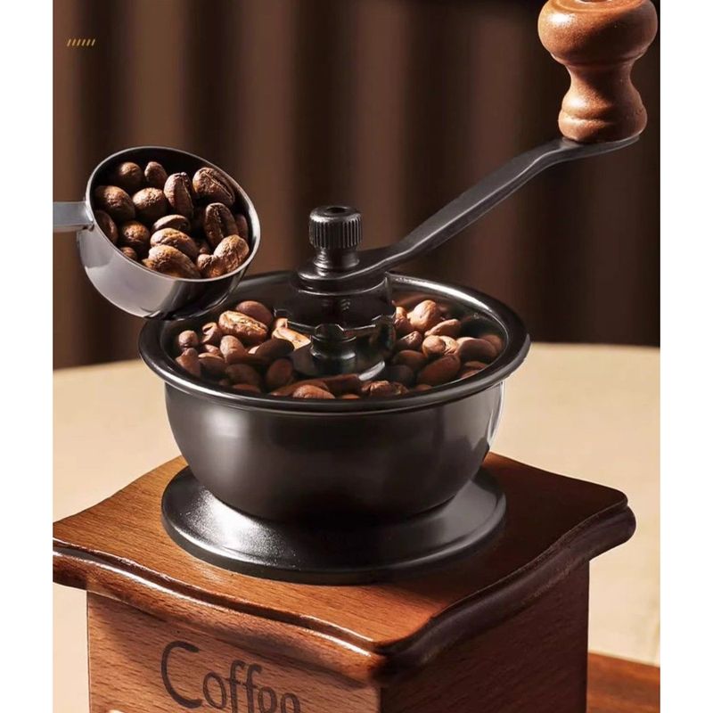 Small Home Brew Set Equipment Coffee Bean Manual Hand Crank Grinder_voghion.com