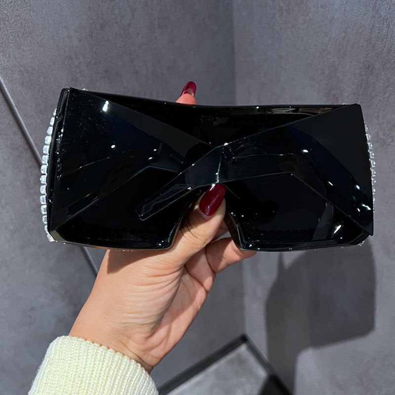 Occhiali da sole quadrati oversize con personalità futuristica, occhiali da sole punk da festa, occhiali da sole da donna alla moda con maschera integrata per uomo_voghion.com