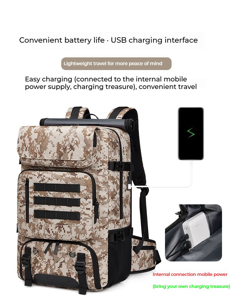 Sac à dos de voyage pour ordinateur portable, sac de voyage antivol de grande capacité et durable avec port de chargement USB, compartiment à chaussures séparé, convient pour ordinateur portable de 17,3 pouces_voghion.com