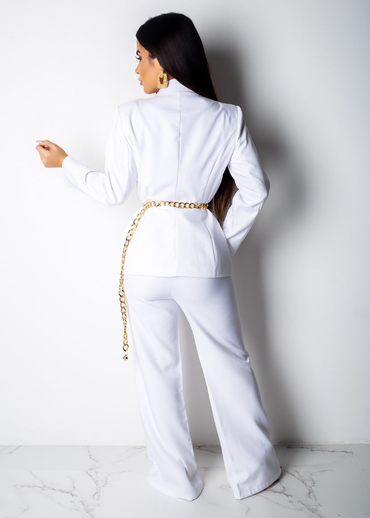 Vêtements pour femmes, petit costume avec cravate à la taille, costume deux pièces professionnel décontracté à la mode pour femmes_voghion.com