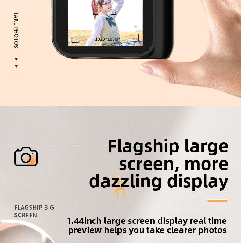【Alta qualidade】 Y4000 Digital Campus Mini HD Portátil Compacto Câmera de bolso para festa de estudante Presente para meninas_voghion.com