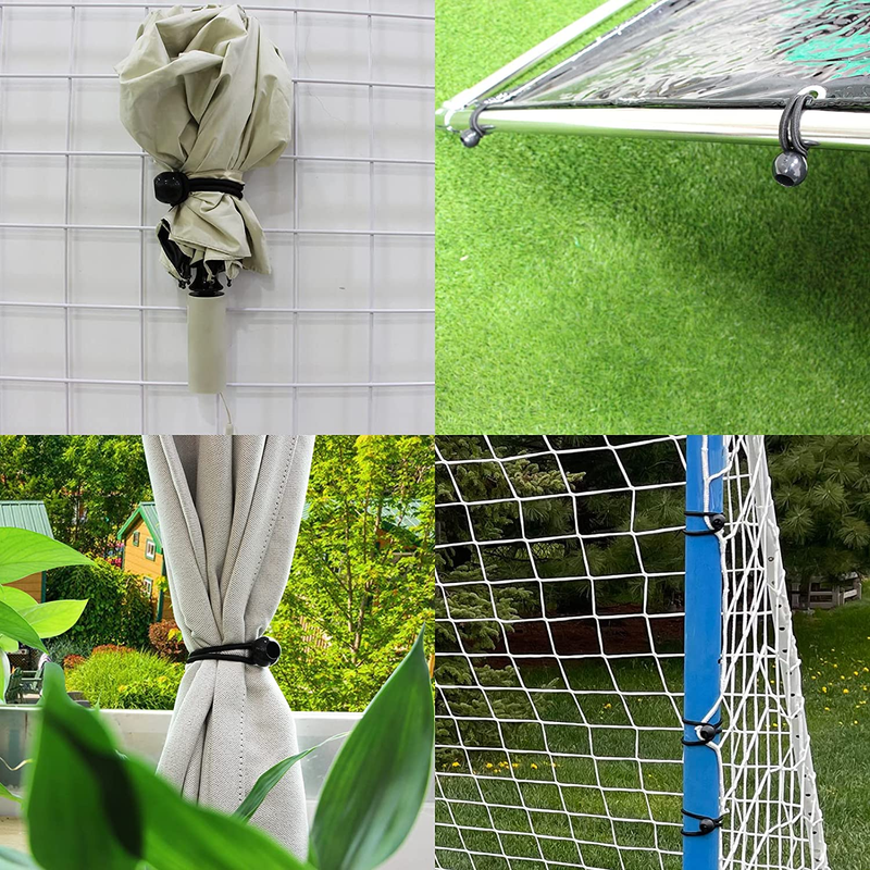 25 corde elastiche a sfera resistenti - perfette per rifugi, gazebo, campeggio, tende, carichi, cortili e altro ancora_voghion.com