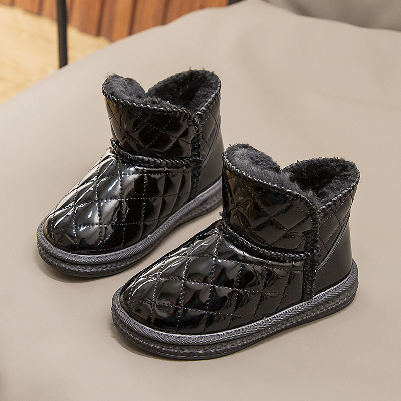 Mädchen-Schneestiefel, leicht, rutschfest, mittelhohe Winterschuhe für kleine und große Kinder_voghion.com