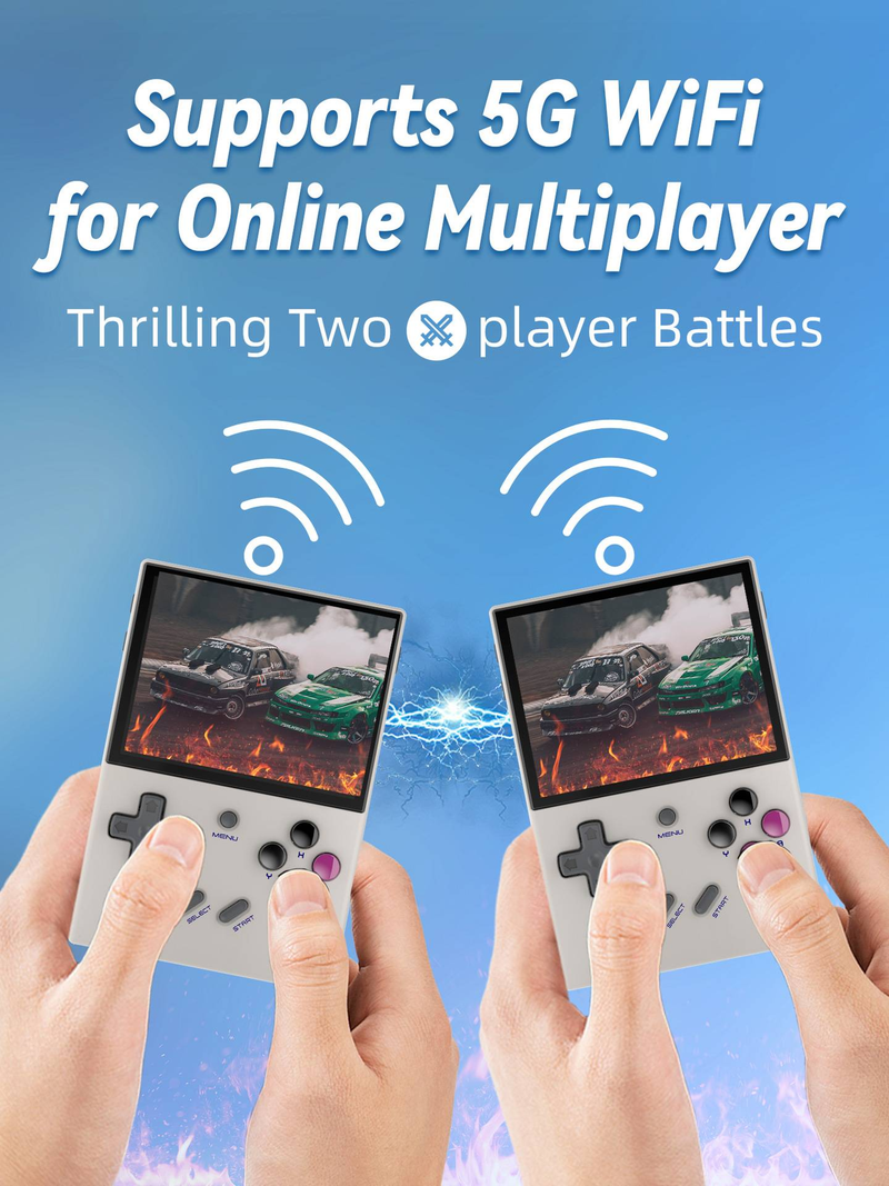 ANBERNIC RG35XX Plus Portable Video Game Console 3.5inch IPS Screen Classic Handheld Game Playe Gifts_voghion.com