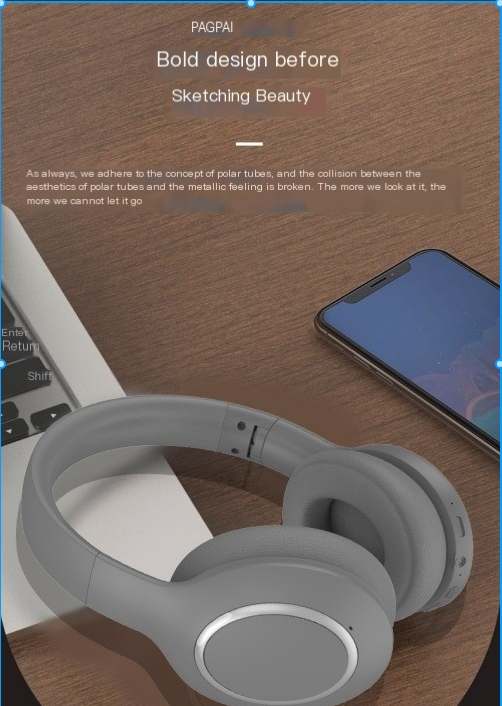P6066 ANC slušalice s aktivnim smanjenjem buke, bežične Bluetooth slušalice, prikladne za mobilne glazbene slušalice_voghion.com