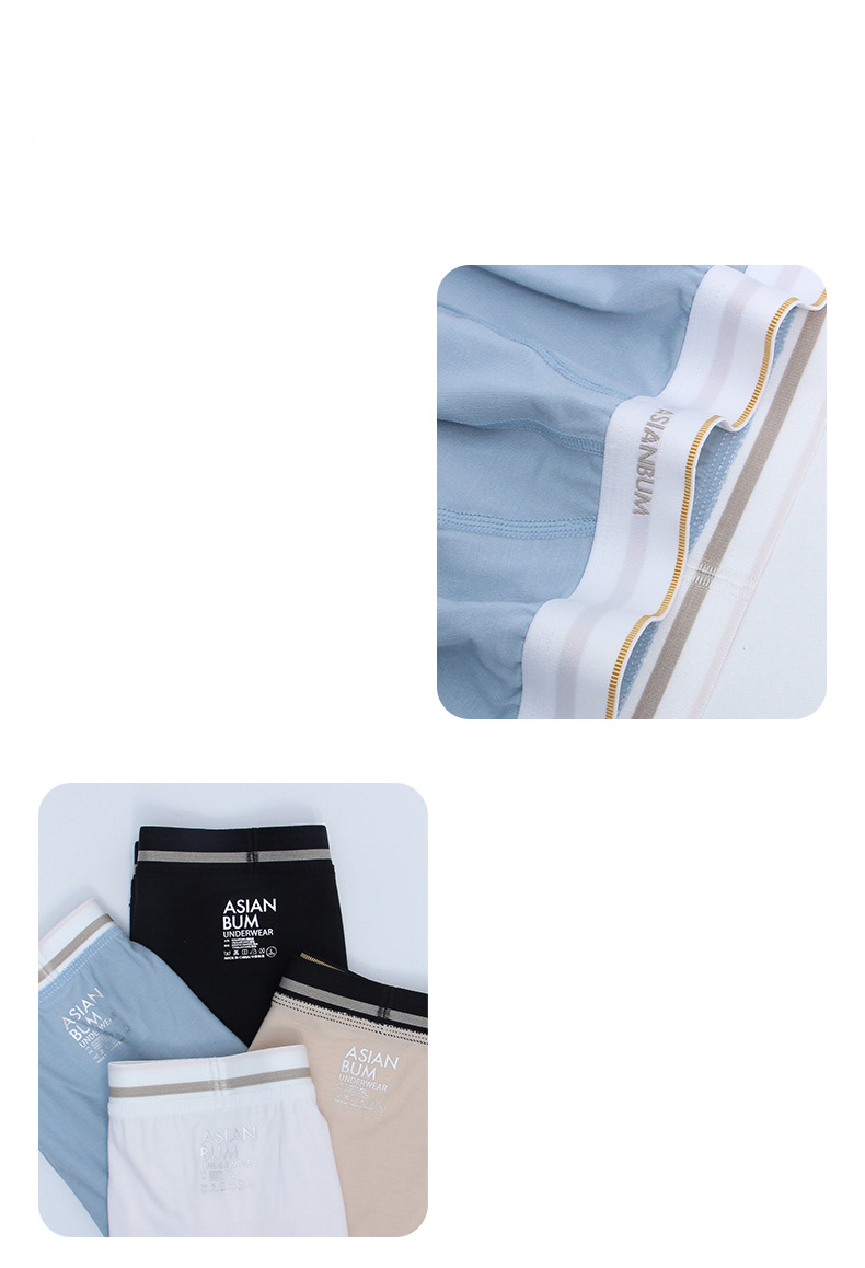 Men's clothing modal mesh inner capsule compartment breathable simple business sexy boxer briefs_voghion.com