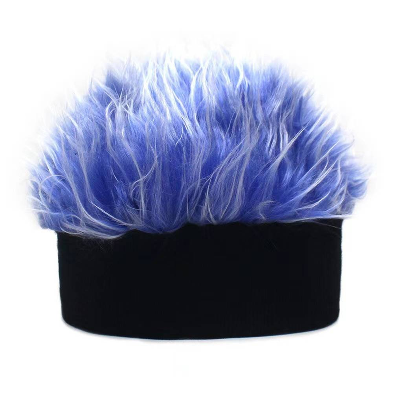 Cappello 1PC parrucca invernale in peluche cappello da padrone di casa cappello hip-hop da uomo in marea femminile lavorato a maglia caldo_voghion.com