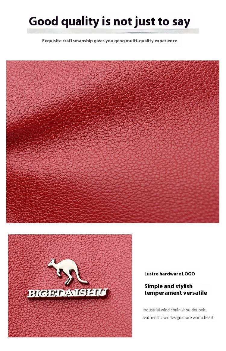 Borsa a marsupio 2024 Zaino con nappa in tinta unita di nuova moda casual versatile e semplice_voghion.com