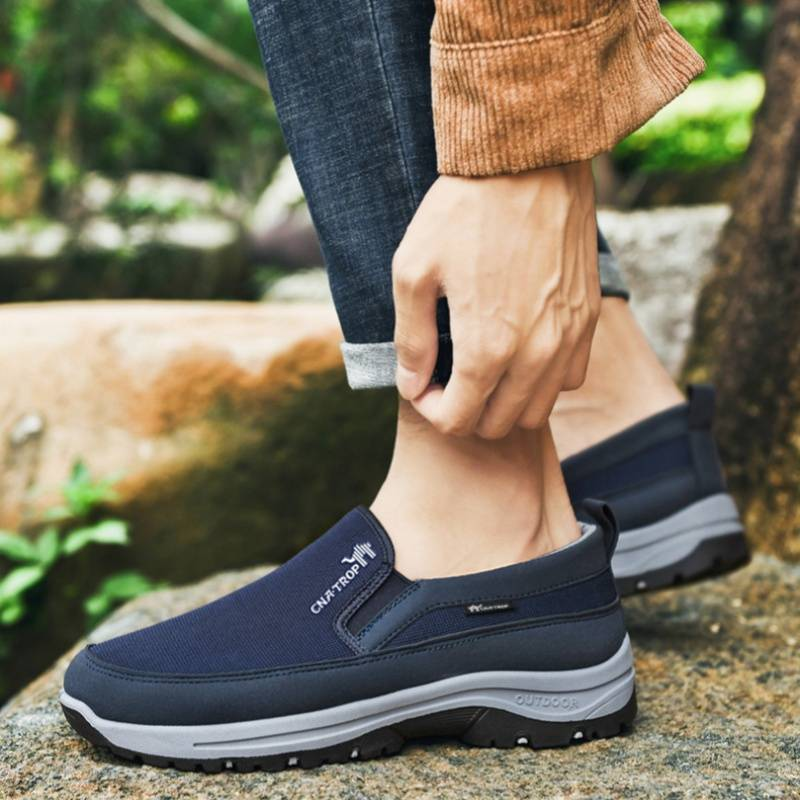 Men's non slip one foot walking shoes, large casual mesh sports shoes, soft sole_voghion.com