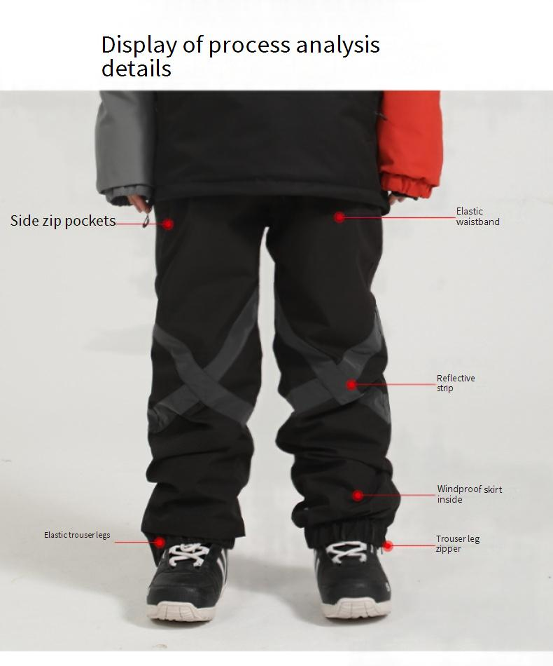 Pantalon de ski d'hiver pour homme, nouvelle collection, simple, double, imperméable, respirant, chaud, grande taille, réfléchissant, marée, pantalon de neige_voghion.com