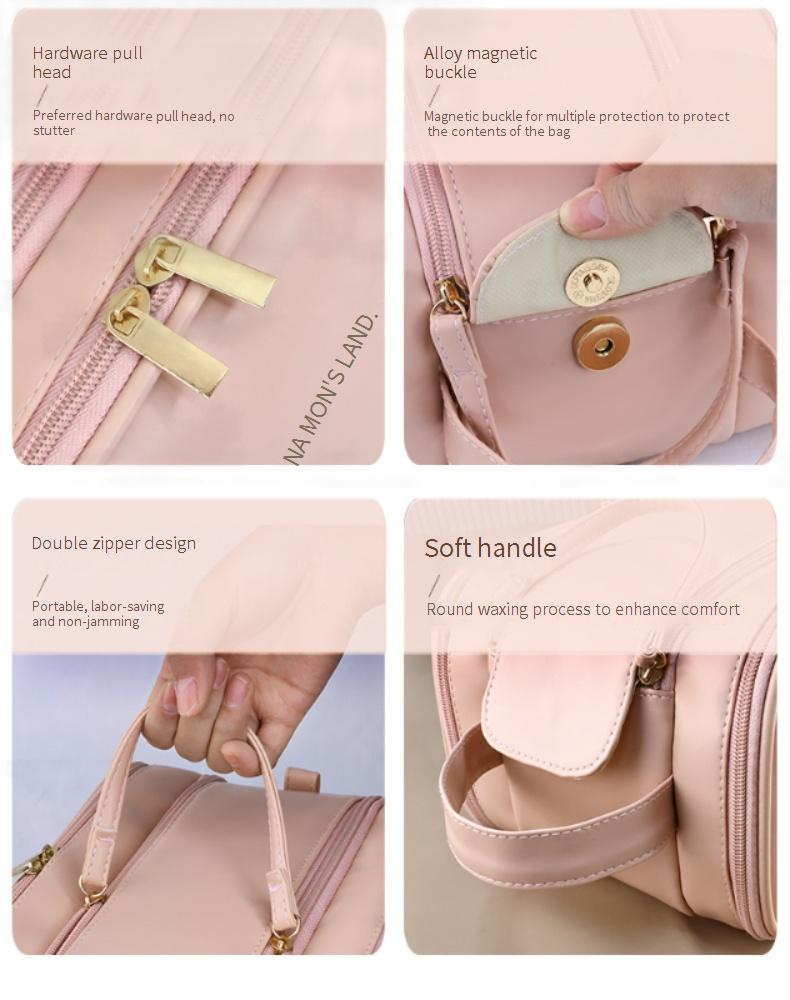 Makeup Tools & Accessories Cosmetic Bag High End Large Capacity Portable Three Layer High Value Business Trip Travel Waterproof Storage Bag_voghion.com