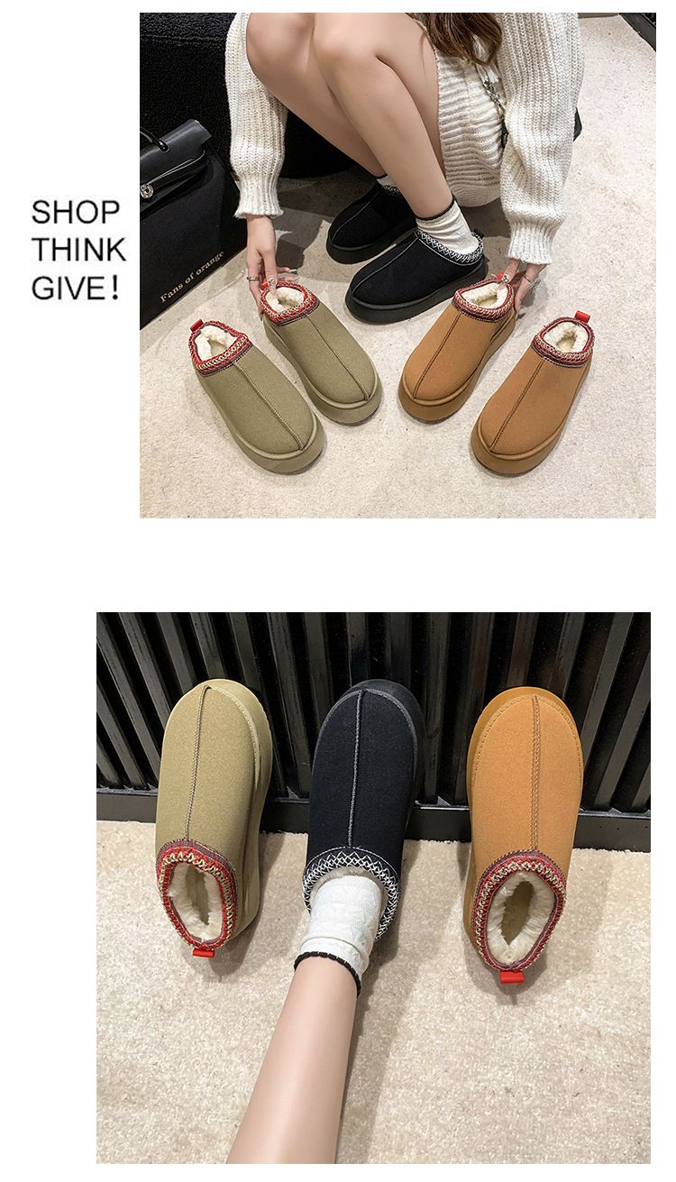 Nuove scarpe pigre con suola spessa, pantofole soffici a forma di muffin, da indossare fuori casa, sandali di cotone caldi con suola spessa, taglia 43_voghion.com
