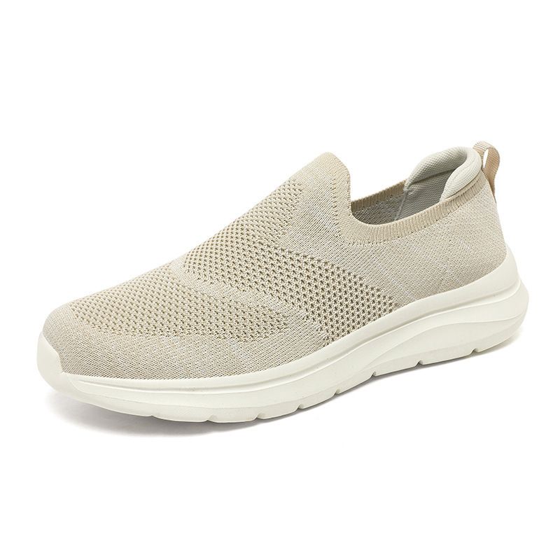 Liela izmēra, viegli, elpojoši un mīksti, vasaras mušu auduma sieta pastaigu apavi, modernas skriešanas vīriešu apavi_voghion.com