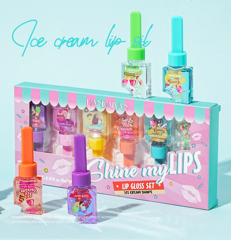 Han Daiyan Glazen Spiegelolie Set Ijs Parel Kleurveranderende Hydraterende Lip Honing_voghion.com