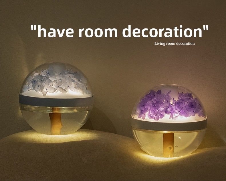 Preserved Flower Humidifier - Mini USB Portable | Aromatherapy Light Desktop Ornament | Gift Idea_voghion.com