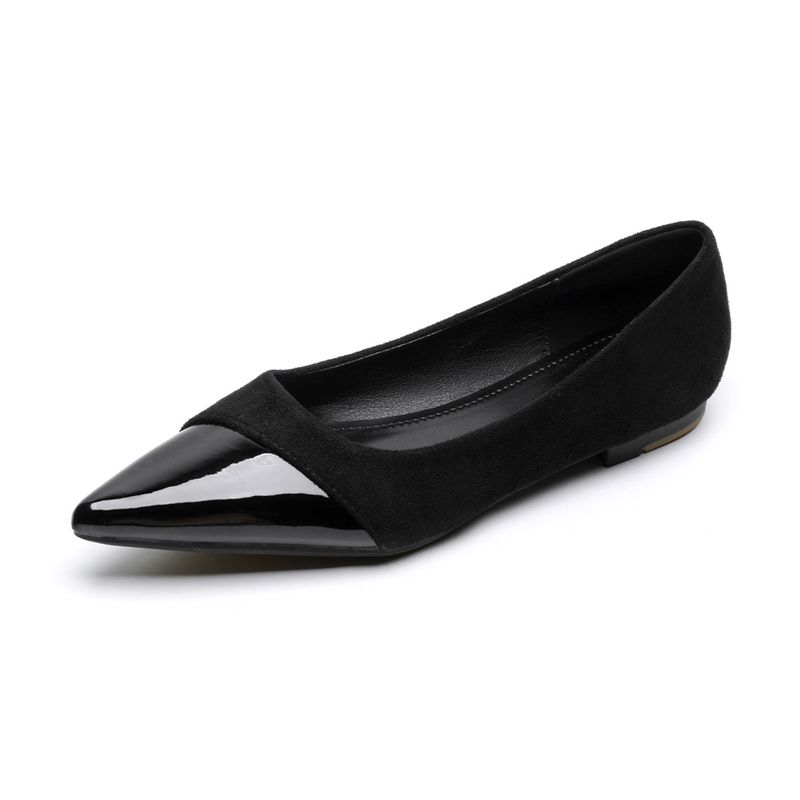 Sapatos baixos nude com bico fino francês, sapatos femininos individuais, sapatos femininos para grávidas, sapatos femininos para noite, um pedal_voghion.com