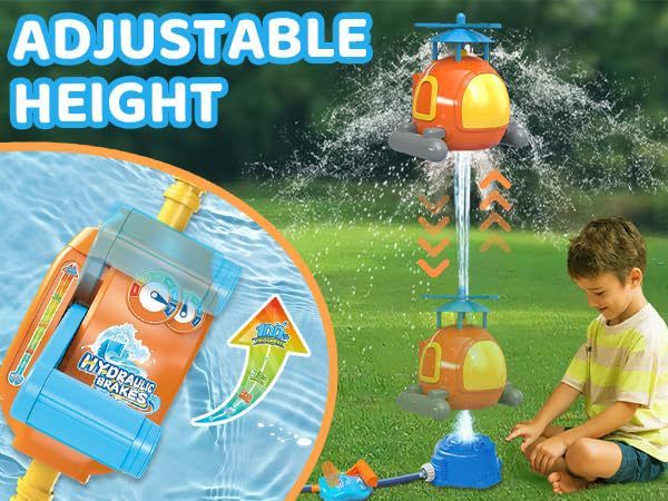 Arroseur d'extérieur d'été à succès, hélicoptère rotatif, jouet interactif parent-enfant pour pelouse_voghion.com