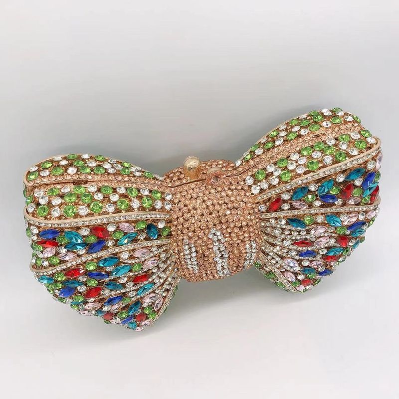 Bow teemant õhtukott banketi kleit strassikivist käekott Uus Bow Clutch rahakott_voghion.com