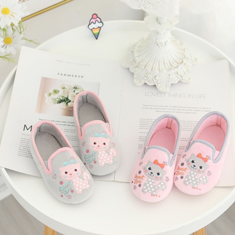 Spring & Fall K-style Anti-Slip Heel Indoor Girls' Slipper_voghion.com