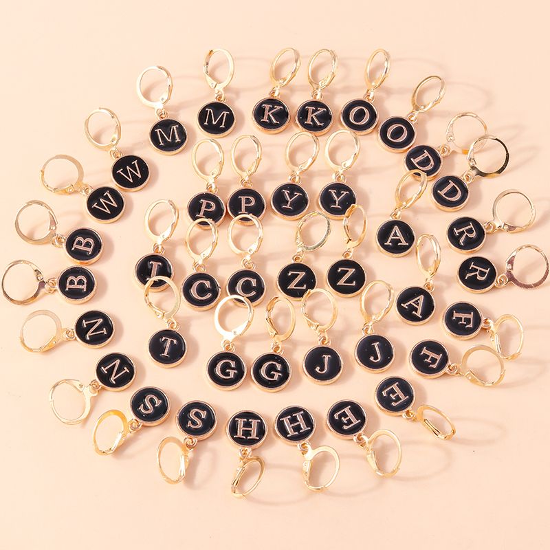 Collier avec pendentif en 26 lettres avec initiales de nom pour femme, collier en émail de l'alphabet A à Z, cadeaux d'anniversaire pour filles, accessoires de bijoux_voghion.com