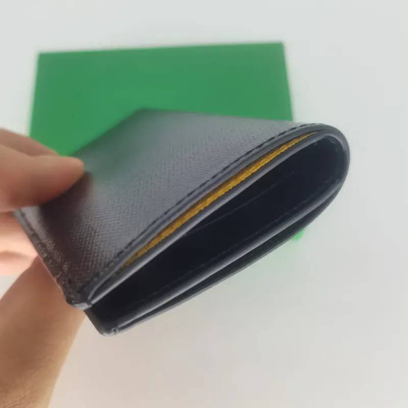 Klassischer Herren- und Damen-Doppelfalt-Kreditkartenhalter, modischer Mini-Designer-Bankkartenhalter, kleine Brieftasche, schlanke Brieftaschen mit Box_voghion.com