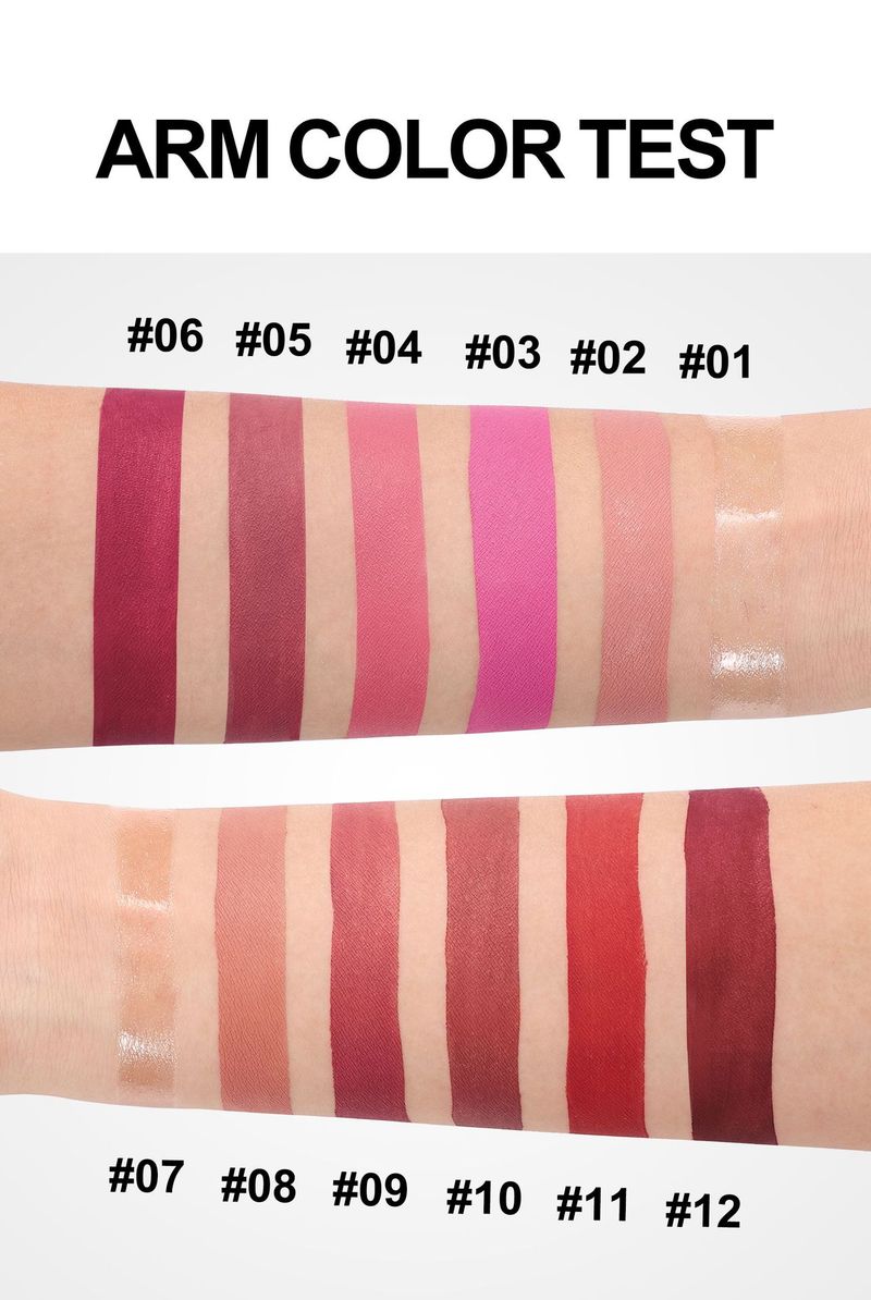 HANDAIYAN 6 - Color Matte Lip Gloss Set, Waterproof & Long - Lasting, Non - Stick Cup, Highly Pigmented Liquid Lipstick For All Occasions_voghion.com
