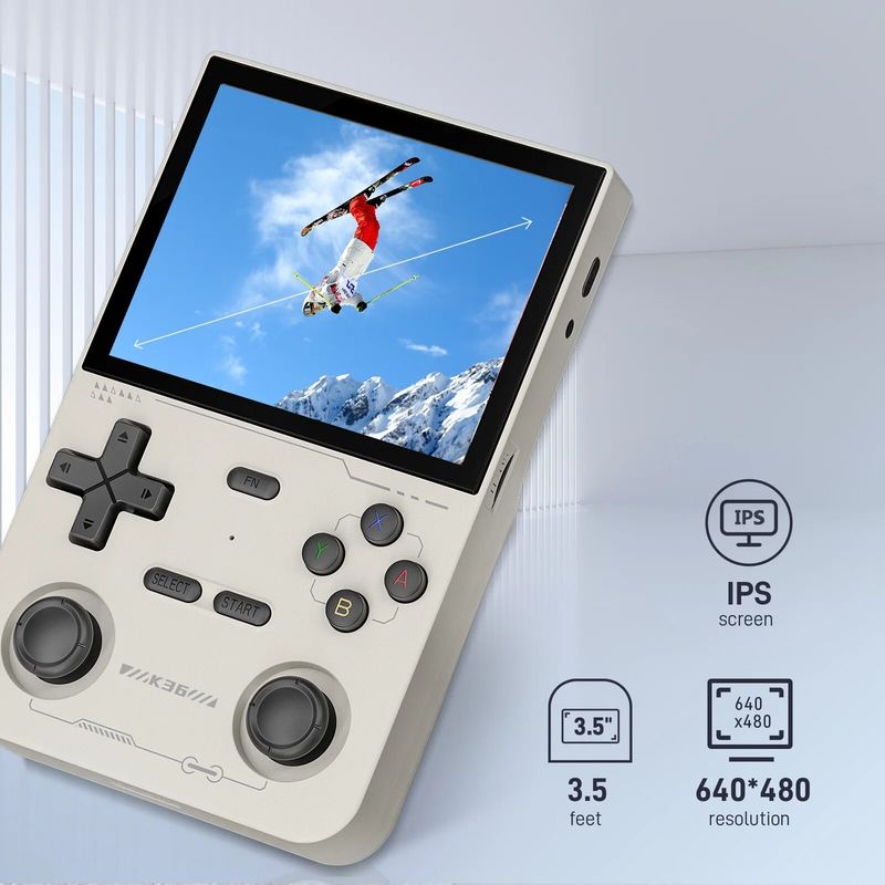 128g R36s Retro Handheld Video Game Console Linux System 3.5 Inch Ips Screen R35_voghion.com