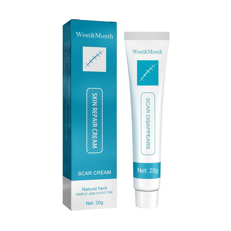 QLZHANFU 20g cicatrice vergetures dissolvant crème réparation de la peau crème pour le visage taches d'acné traitement de l'acné crème blanchissante soins de la peau_voghion.com