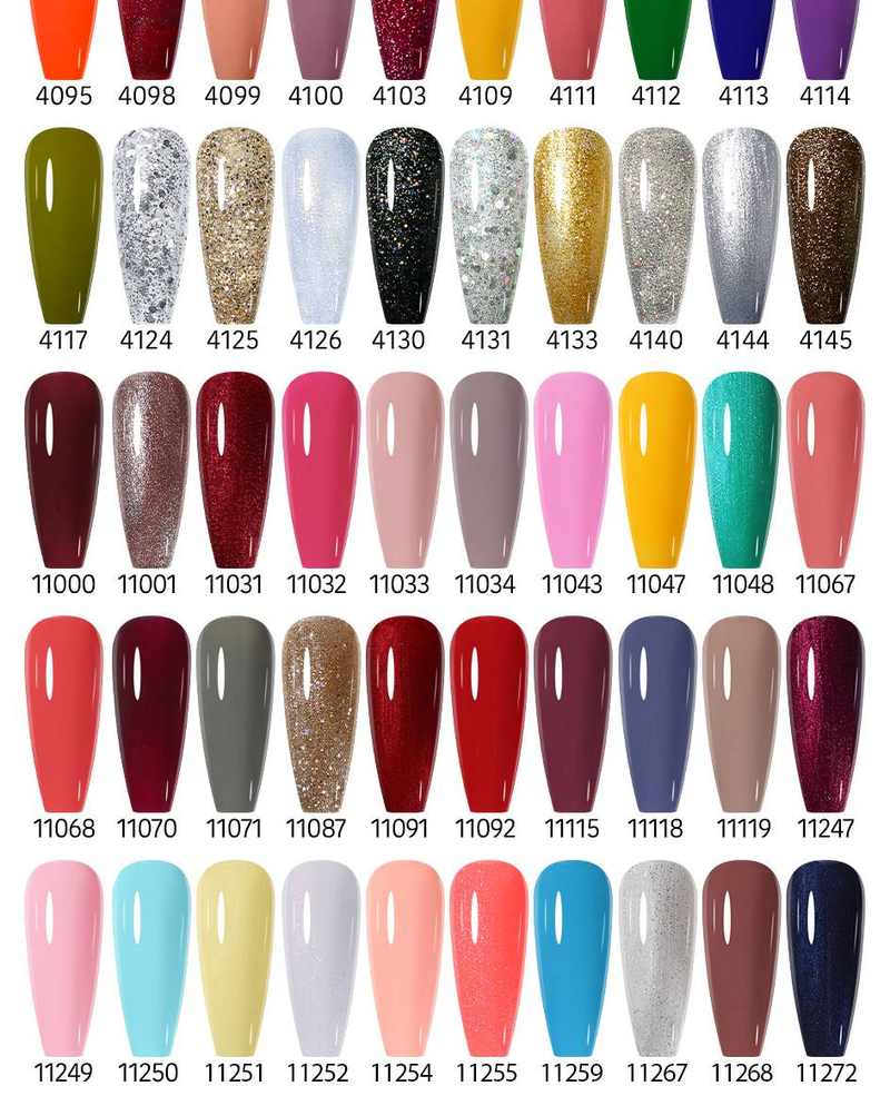 Arte Clavo 6-teiliges Gel-Nagellack-Set, semipermanentes Hybrid-Gel-Lack-Set, Basis- und Decklack, Soak-Off-UV-LED-Nagelgel-Kits, 8 ml_voghion.com