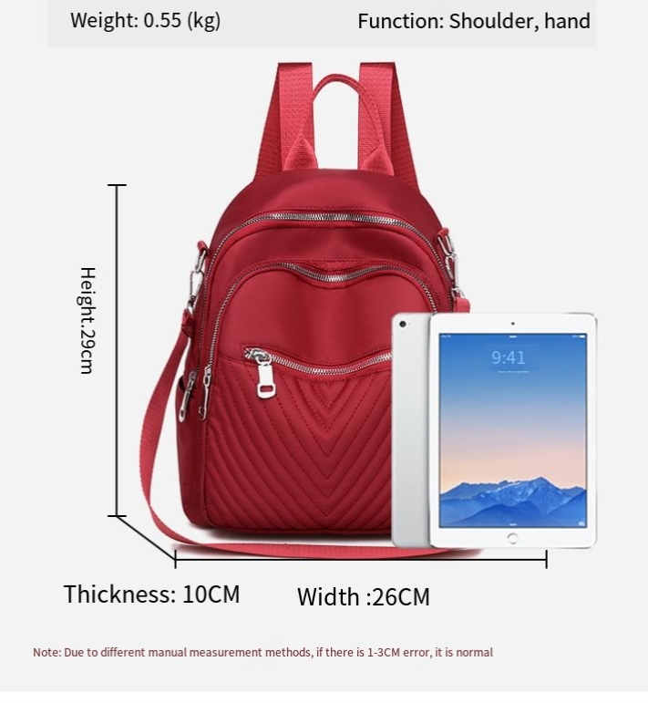 Sırt Çantası Kadın Moda Oxford Kumaş Küçük Sırt Çantası Bayan Naylon Çok Yönlü Moda Tuval Okul Çantası_voghion.com