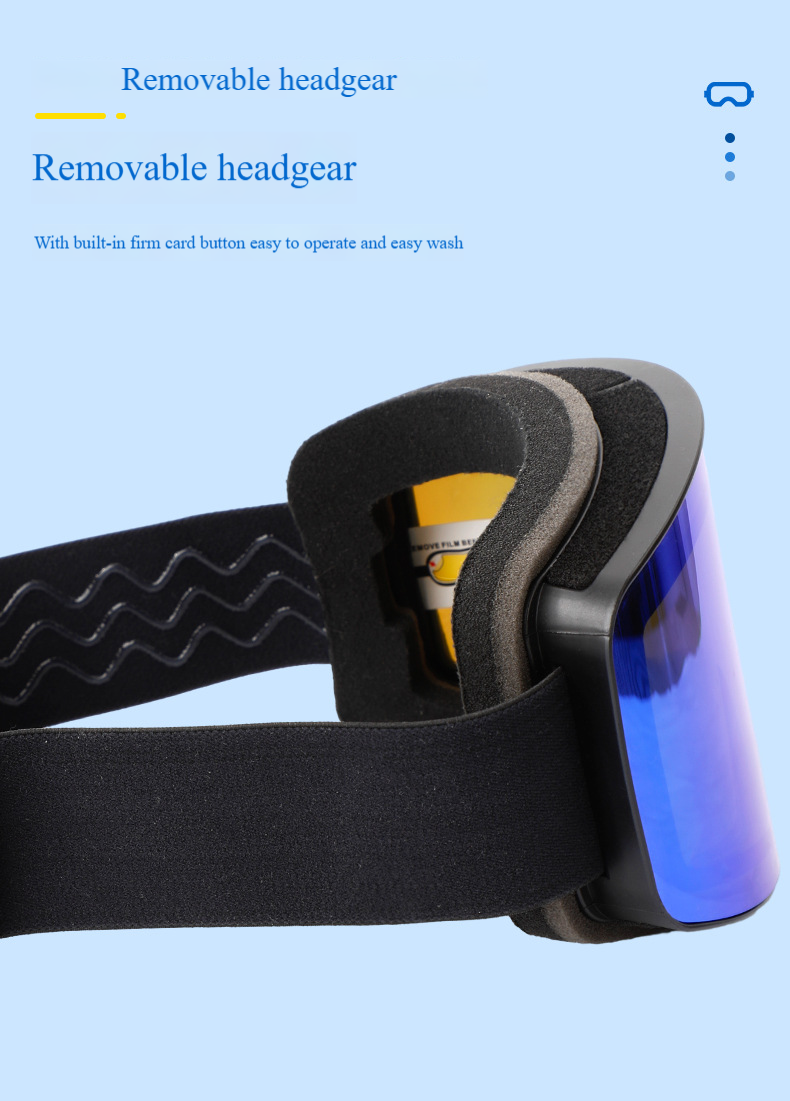 Unisex lyžařské brýle PC válcové lyžařské brýle Lyžařské brýle Sportovní lyžařské brýle_voghion.com