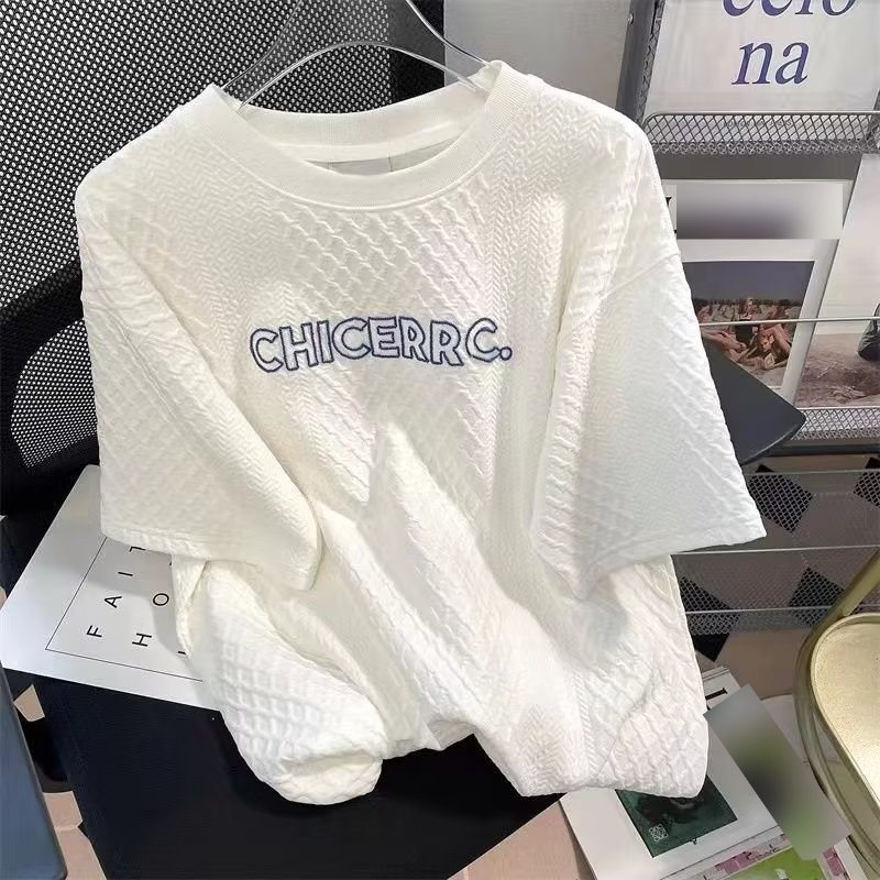 Women's Clothing FUIV Set Of Clothes For Men With Twisted Knot Letters Short Sleeved Men's Shorts Suit Summer Loose Thin Handsome Tops_voghion.com