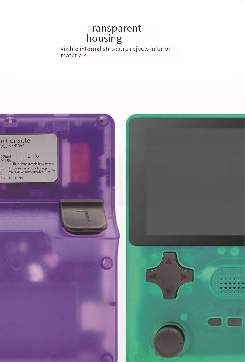 R39s Retro Handheld Console - Portable GBA/FC Arcade Game Player With Linux System (5000+ Classic Games)_voghion.com