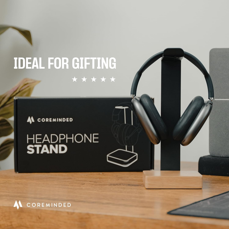 Universeller Kopfhörerständer für den Schreibtisch, Gaming-Headset-Ständer aus Massivholz, robuster Kopfhörerhalter aus Holz, kompatibel mit Airpods Max und mehr_voghion.com