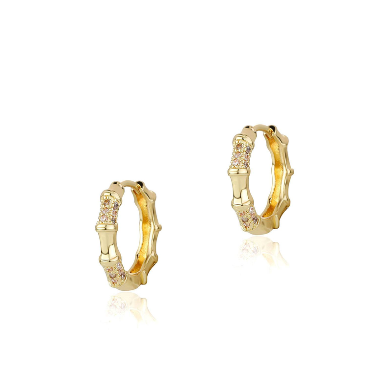 Earrings Bamboo Ear Clips Simple Small Gear Personality Earrings Cold Style Exquisite Men And Women Earrings_voghion.com