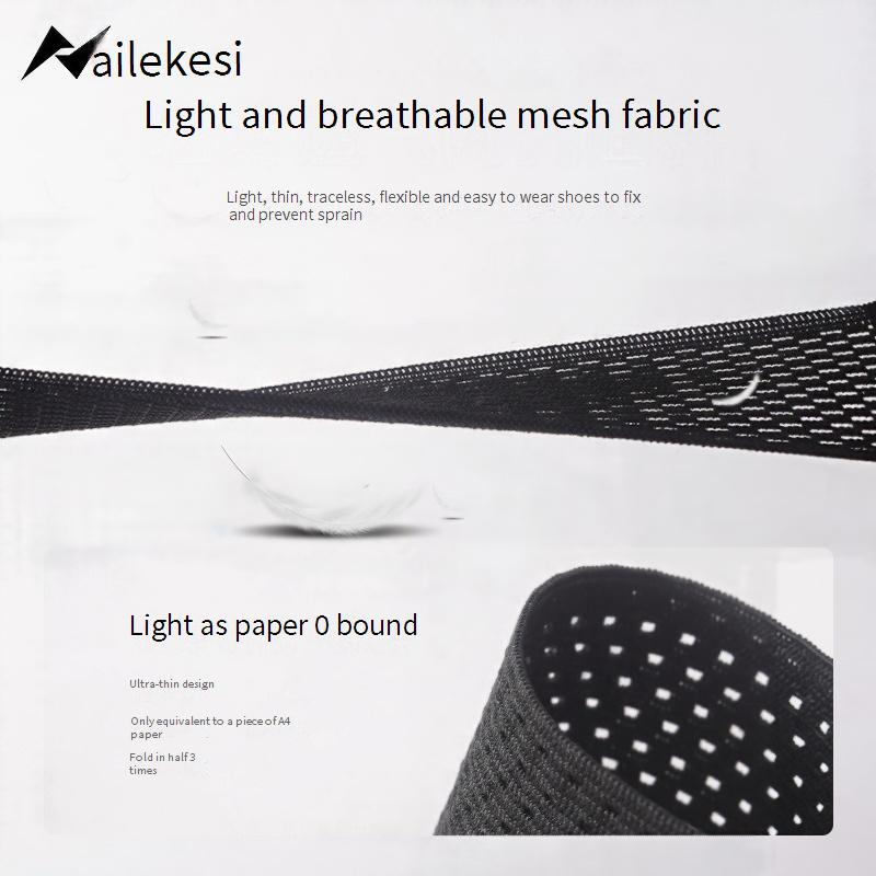 Tutore per caviglia in nylon - Fascia di compressione regolabile per il recupero da distorsioni, protezione da infortuni sportivi - Ultra sottile e traspirante per uomini e donne_voghion.com