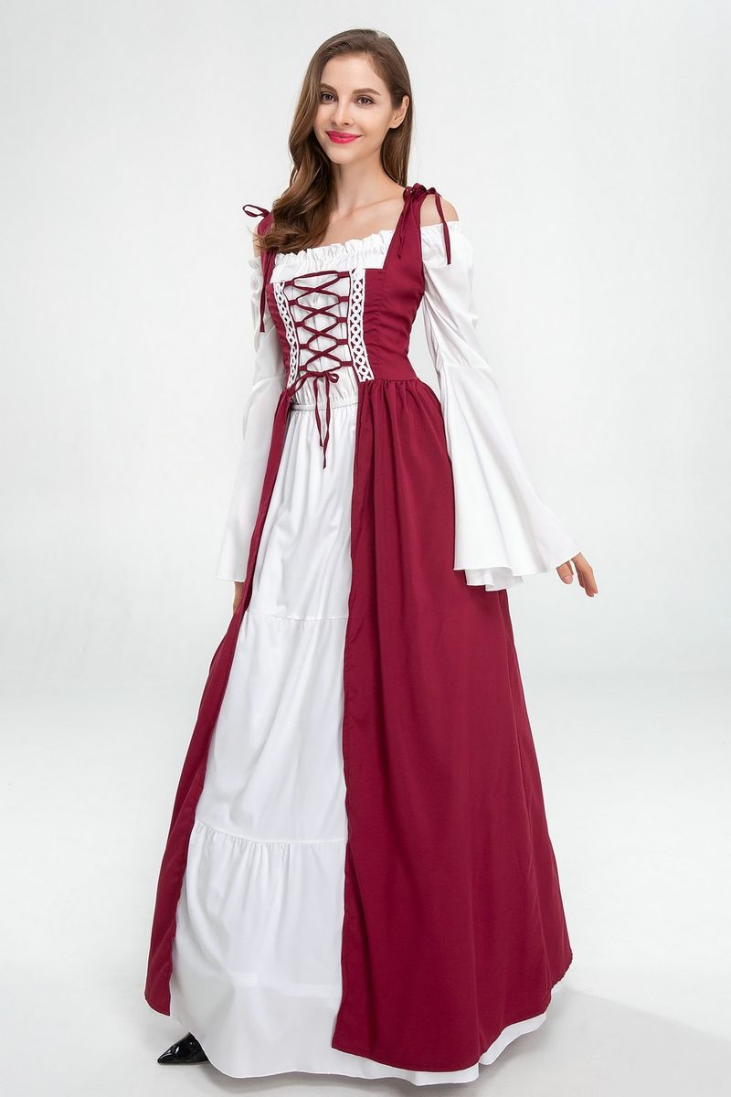 Halloween Costume European American Medieval Renaissance Cosplay Cosplay Dress Costume Plus Size_voghion.com