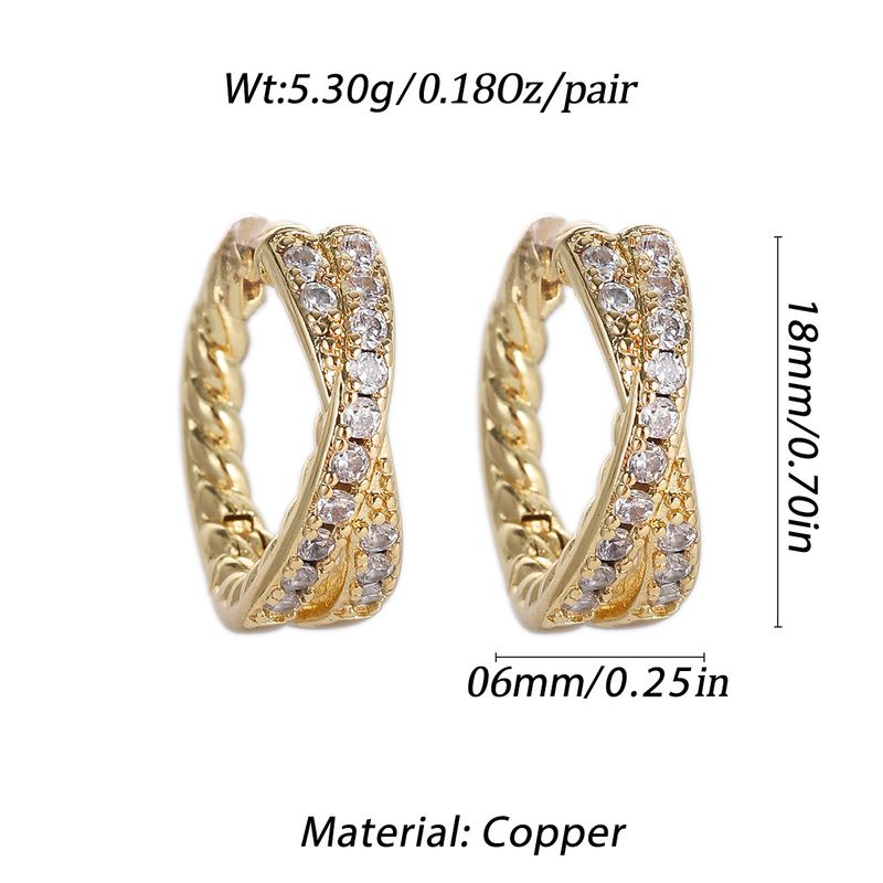 Gioielli e accessori semplici orecchini con micro zirconi intarsiati gioielli da donna di alta qualità da indossare ogni giorno regalo selezionato per la fidanzata_voghion.com