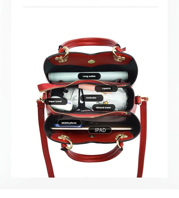 Bolso bandolera de un solo hombro, moderno, lujoso y versátil, de gran capacidad para mujer._voghion.com