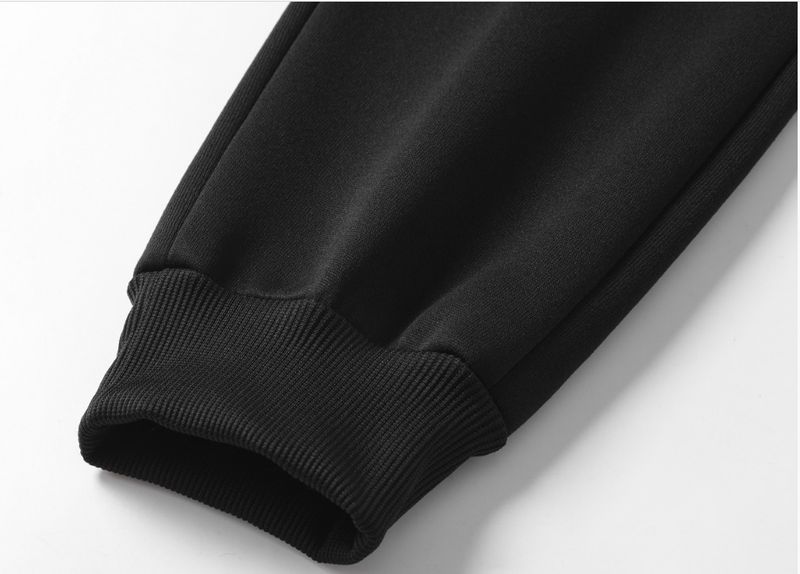 Men's Fleece-Lined Jogger Pants With Drawstring Waist - Winter Workout & Casual Sweatpants, Thickened Polyester Athletic Trousers For Gym Running_voghion.com