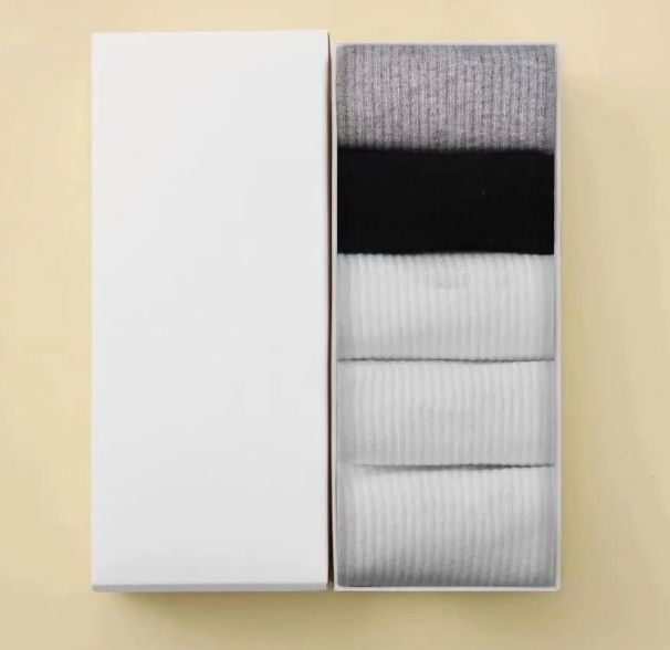 NIKE Wholesale Brand Sport Traspirante Sudore Puro Cotone Calcio Basket Rugby Nero e Bianco Grigio Classico Ricamato Calzini_voghion.com