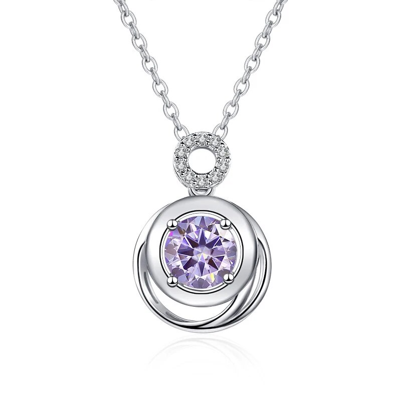 Tancise 1 Karat D Farbe Moissanit Anhänger Halskette Echt Sterling Silber Verlobungsschmuck Für Frauen Mädchen Weihnachtsgeschenke_voghion.com
