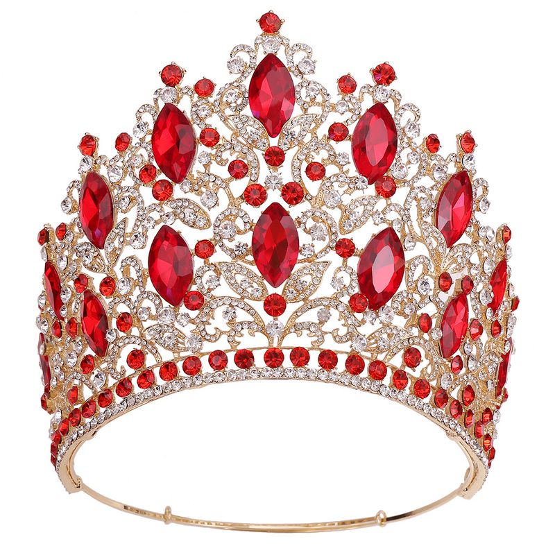 Accessoire de cheveux de mariée MariageMariage Grand diadème en cristal Ensemble de feuilles de forêt de luxe Diadème de mariée en strass_voghion.com
