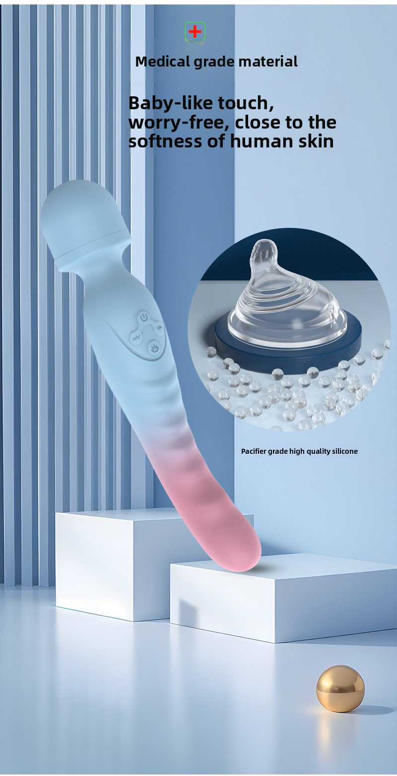 Vibratore a proiettile con bacchetta per il punto G, set di vibratori, vibratori sessuali, massaggiatore a bacchetta riscaldante impermeabile, giocattolo sessuale per adulti, per donne e coppie._voghion.com