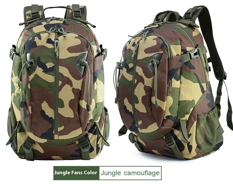 Mochila militar para viajes de ocio para hombre, mochila táctica de camuflaje de gran capacidad para senderismo y montañismo al aire libre_voghion.com