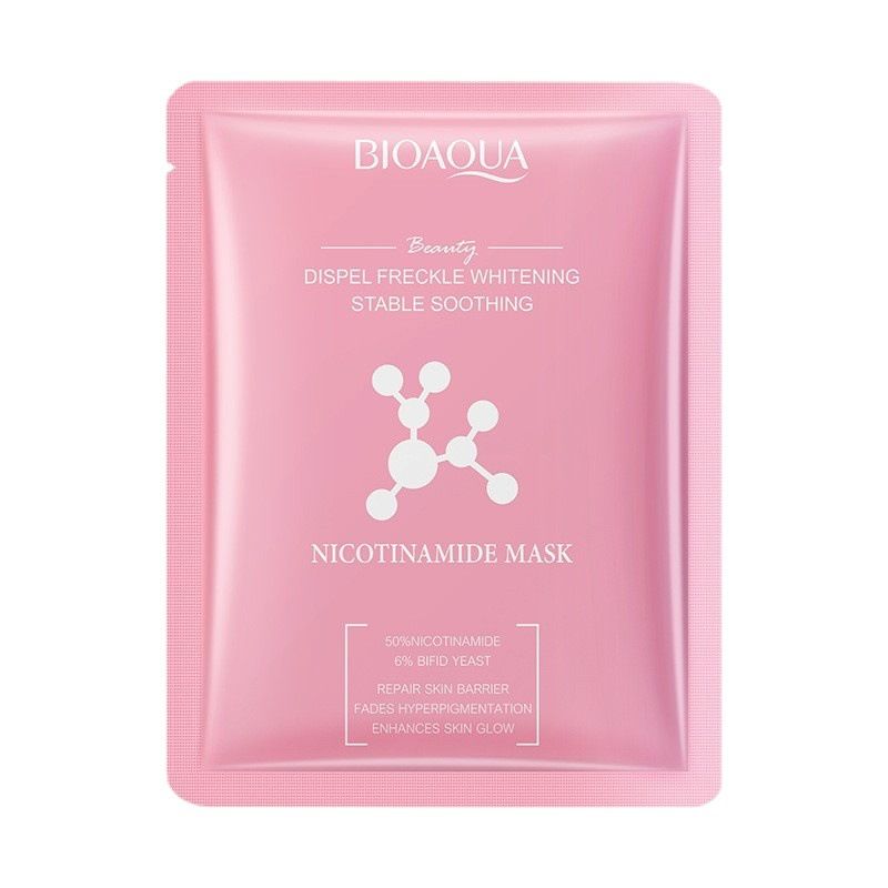 All English BIOAOUA Niacinamide Whitening And Moisturizing Facial Mask_voghion.com