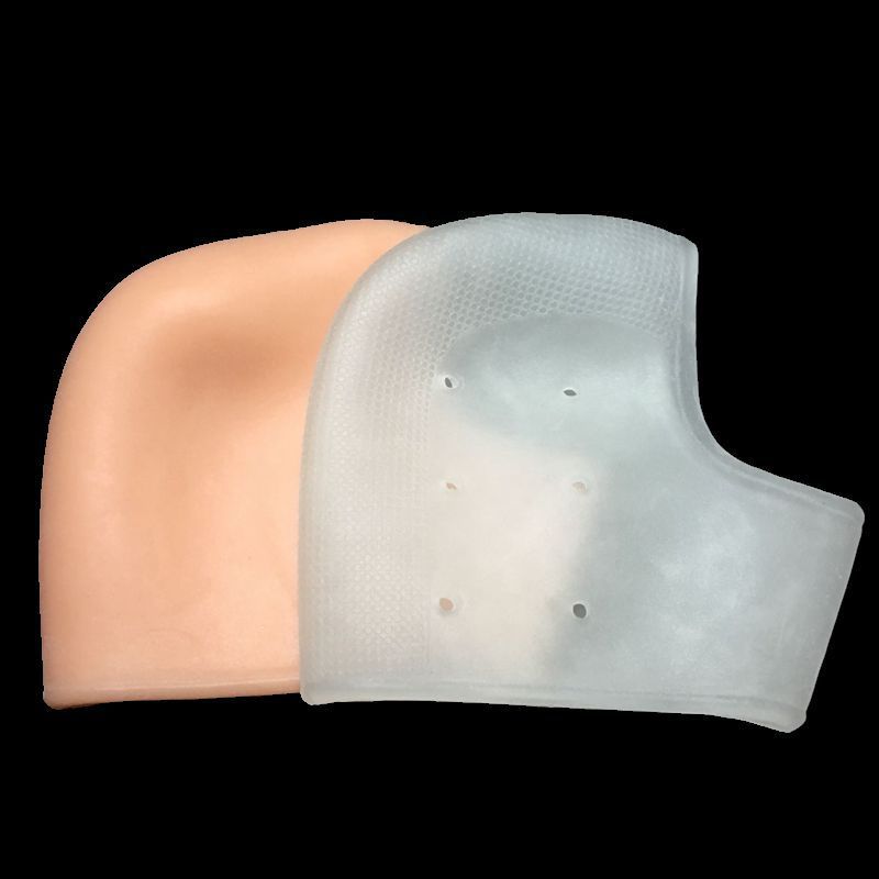 Protezione per tallone in silicone per dolore al tallone, uomini e donne, calzini anti-crepa, copertura per tallone, calzini anti-crepa, tipo di copertura_voghion.com