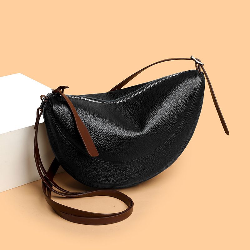 Große Kapazität Sommer 2025 Neue Nische Top Schicht Rindsleder Pendler Kleine Echtes Leder Einzelne Schulter Umhängetasche Für_voghion.com