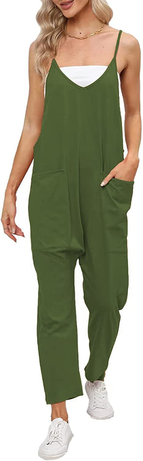 Lässiger Jumpsuit mit Tasche für Damen_voghion.com